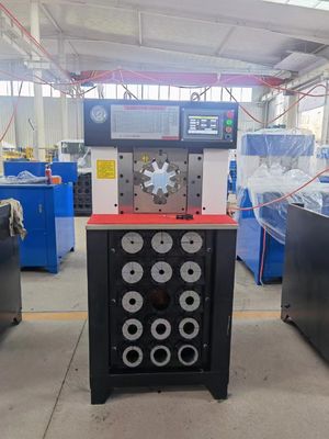 Πεδίο συρρίκνωσης 6-76mm Super Thin 3 inches Βάρος 1250 kg και 15 σετ πριονισμάτων AC Hose Crimping Machine