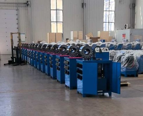 2 ίντσες υψηλό μοντέλο 10 πεθαίνει λαστιχένιο σωλήνα μηχανή Crimping με 600T Crimping δύναμη