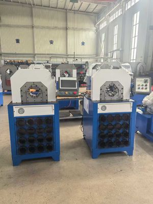 2&3 ίντσες Σύστημα ελέγχου κουμπιών 5.5kw/7.5kw 300 τεμάχια/ώρα Με ταχεία αλλαγή μούλδων Εργαλεία Υδραυλική μηχανή συρρίκνωσης σωλήνων