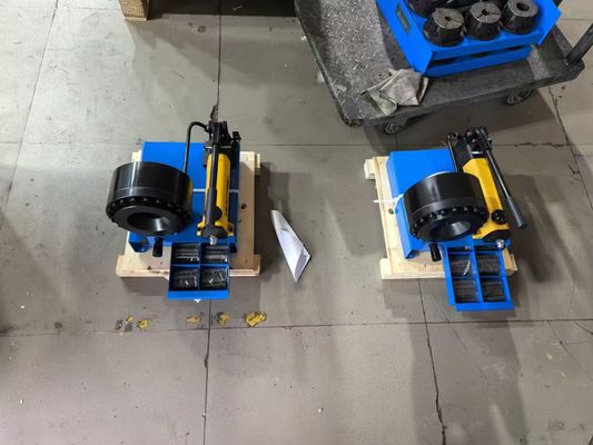 6-25mm 1 ίντσες 0KW χειροκίνητη μηχανή συρρίκνωσης σωλήνων / Συρρίκνωση σωλήνων με 7 πόντους Μπλε χρώμα για βιομηχανικά