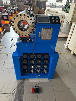 Υψηλής πίεσης υδραυλικό σωληνάριο Crimping Machine 38mm γρήγορο άνοιγμα P38 1,5 ίντσες από 6-38mm με 8 πόντους μπλε χρώμα