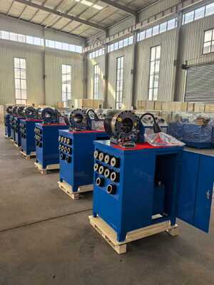 600T Crimping Force Rubber Hose Crimping Machine with 0.01 mm Accuracy and 6-51mm Range for Hydraulic Hose Crimper