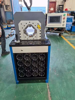 Καλή τιμή. 1250kg Περιοχή συσκότισης 6-51 mm για Super Thin 2 ίντσες και ωραίο χρώμα και σχεδιασμό 15 Dies AC Hose Crimper σε απευθείας σύνδεση