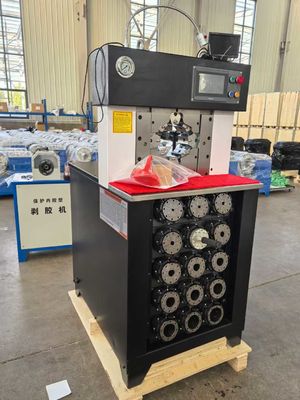 3 ιντσών PLC AC σωλήνα Crimping Machine για περισσότερη πίεση Max άνοιγμα 158mm σωλήνα Crimping Machine