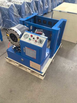 2 INCH ηλεκτρικό μπλε χρώμα αυτόματο σωληνάριο Swaging Machine με ράκ και ταχεία αλλαγή εργαλεία μούχλας φορητό υδραυλικό Crimper υψηλής πίεσης