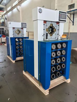 Υπερ πάχος 3 ίντσες με 15 πόντους 6-76mm Μπλε χρώμα AC σωλήνα Crimping Μηχανή Με Κράτηση ταχύτερη δύναμη Crimping 650T
