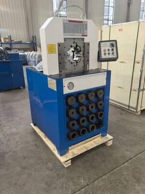 3 Inch Hydraulic Hose Crimping Machine with 110V/220V/380V/415V Voltage and 1 Year Warranty in Blue/White or Custom Color