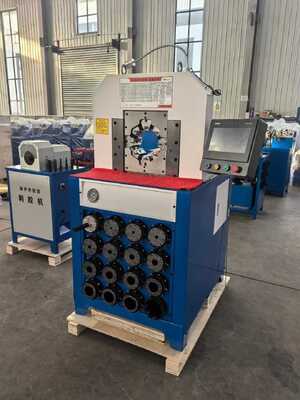 3 ιντσών 6-76mm υδραυλική μηχανή σφίξιμο σωλήνα με 15 πετσέτες και ταχεία αλλαγή καλούπι για αποτελεσματική πίεση σωλήνα