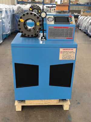 Καλή τιμή. 2 ιντσών Sky Blue Color Nice Design 600T Crimping Force Μπλε Μέγεθος πτύχωσης χρώματος Εγγύηση 2,5 ιντσών με εργαλεία γρήγορης αλλαγής καλουπιού Μηχανή σύσφιξης ελαστικού σωλήνα με εμβέλεια 6-51 mm και 10 εναλλάξιμες μήτρες σε απευθείας σύνδεση