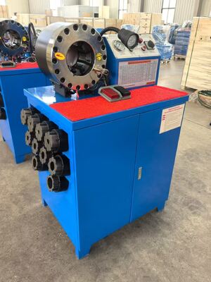 Καλή τιμή. Ηλεκτρική 600T Crimping Force Rubber Hose Crimping Machine με εμβέλεια 6-51mm και 10 εναλλάξιμα πριόνια για υδραυλικό Crimper Hose σε απευθείας σύνδεση