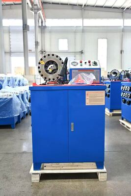 Καλή τιμή. 2 ιντσών 600T ελαστικό σωλήνα Crimping Μηχανή με 6-51mm Περιοχή και 10 εναλλάξιμες πετσέτες σε απευθείας σύνδεση