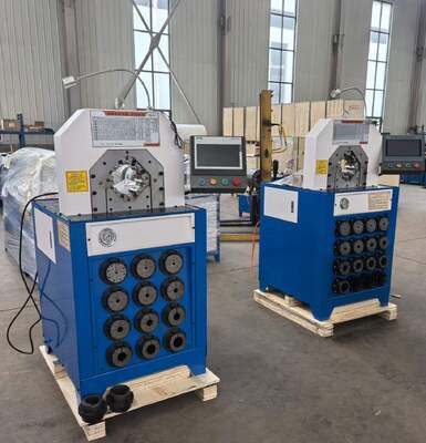Καλή τιμή. 3 ίντσες Super πάχος μοντέλο 220v/380v υδραυλική σωλήνα μηχανή Crimping με 2800KN Crimping δύναμη PLC / βαμβάκι σύστημα ελέγχου και 6-76mm Crimping εύρος 15 Dies σε απευθείας σύνδεση